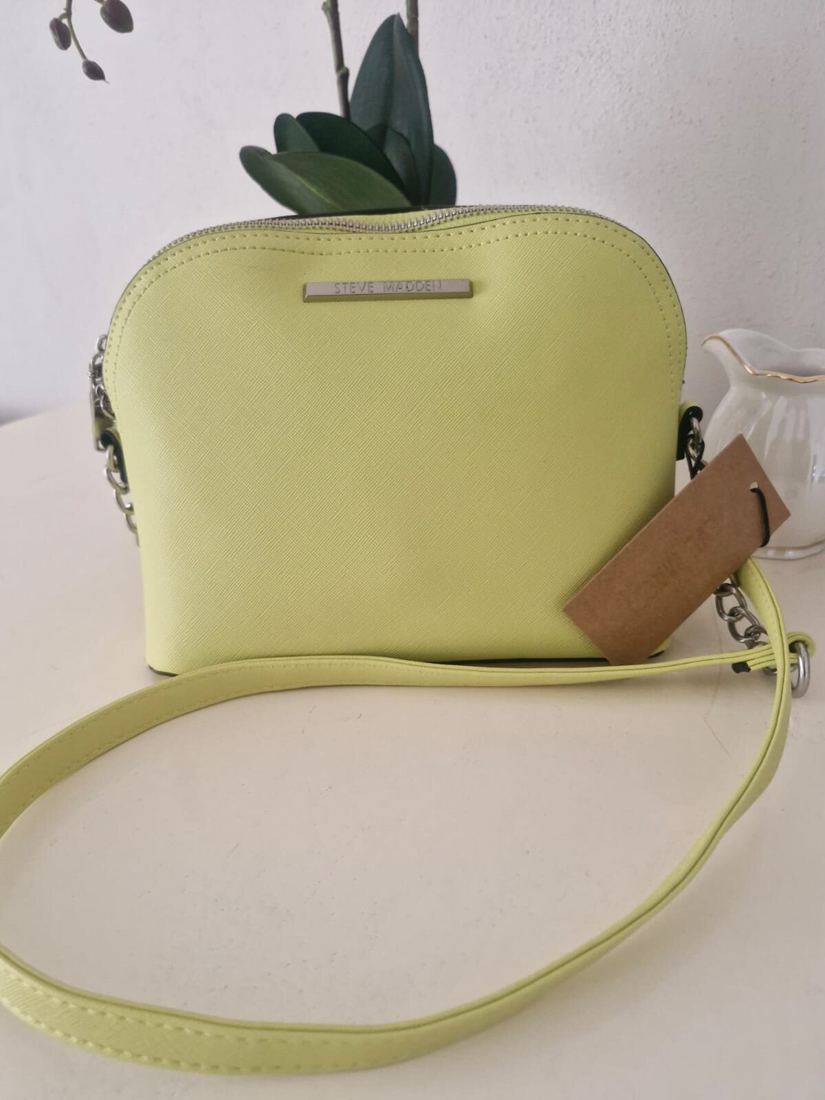 Bolsa cruzada verde limón