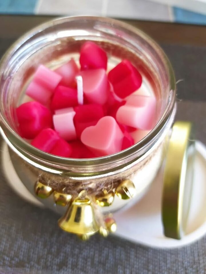 Frasco de corazones